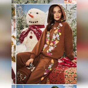 NWT Taylor Swift Eras Tour Acoustic Piano Sweatpants Surprise Song Flowers XS